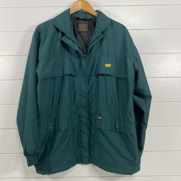 Augusta National Golf Club Jacket Mens Medium Green Masters Rain Windbreaker SSP - Picture 1 of 16